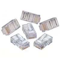 Rj45 Plug Ethernet Gold Plated Network Connector - 100Pcs(null)