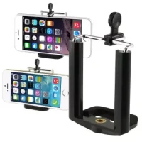 Tripod Mobile Mount Holder Clip - Black