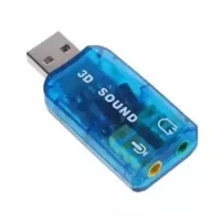 HI qulTY External USB Sound Card 3D Audio Headset Microphone Adapter for PC Desktop