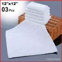 White Face Towel 3pcs