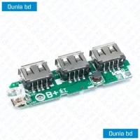 Power Bank Circuit 3 USB 5V 2A 1A Lithium Li-ion 18650 Battery Charging Board LED Indicator