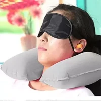 3 in 1 Travel Set - Neck Pillow, Eye Mask and Ear Plug