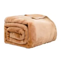 Microfiber Polyester winter Blanket - Tan