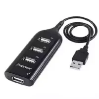 High Quality Computer And Laptop USB Hub 4 Port Black