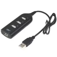 4-Port USB 2.0 HUB - Black